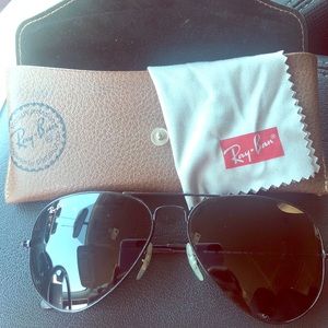 58mm Ray-Ban aviators